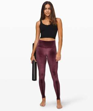 SPECIAL EDITION Lululemon Wunder Lounge High-Rise Tight 28" *Velvet Garnet SZ 12